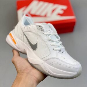 Nike Air Monarch IV Snow Day White Total Orange Metallic Silver (10A)
