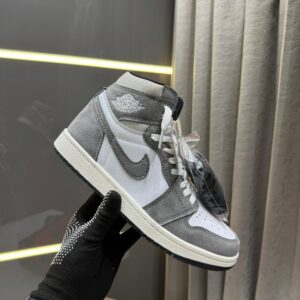 Nike Air Jordan Retro 1 High Washed Grey Black (10A)