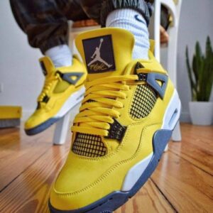 Air Jordan Retro 4 𝗟𝗶𝗴𝗵𝘁𝗻𝗶𝗻𝗴 𝗧𝗼𝘂𝗿 Yellow (UA Quality)